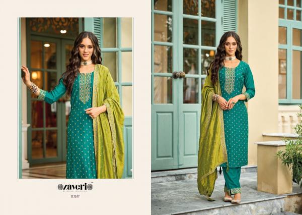Zaveri Aarina Premium Silk Kurti Pant With Dupatta Collection
